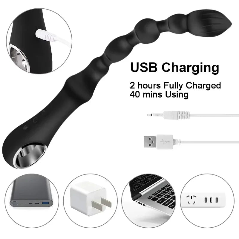 Beheizbarer Analplug aus weichem Silikon – Analstimulator mit Wärme zur Prostata- und Analfreudenmassage