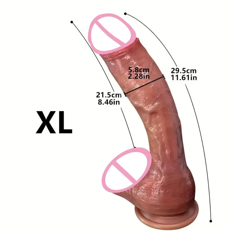 Riesiger, übergroßer realistischer Dildo – Enormer Dildo für tiefe Penetration und extremes Vergnügen