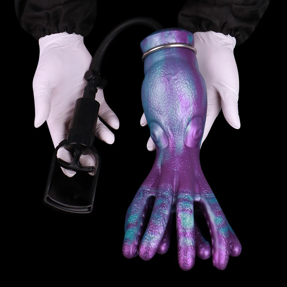 Männer-Masturbator Oktopus Fantasie mit Tentakeln – Silikon-Stroker mit Saugkanal und Stimulation