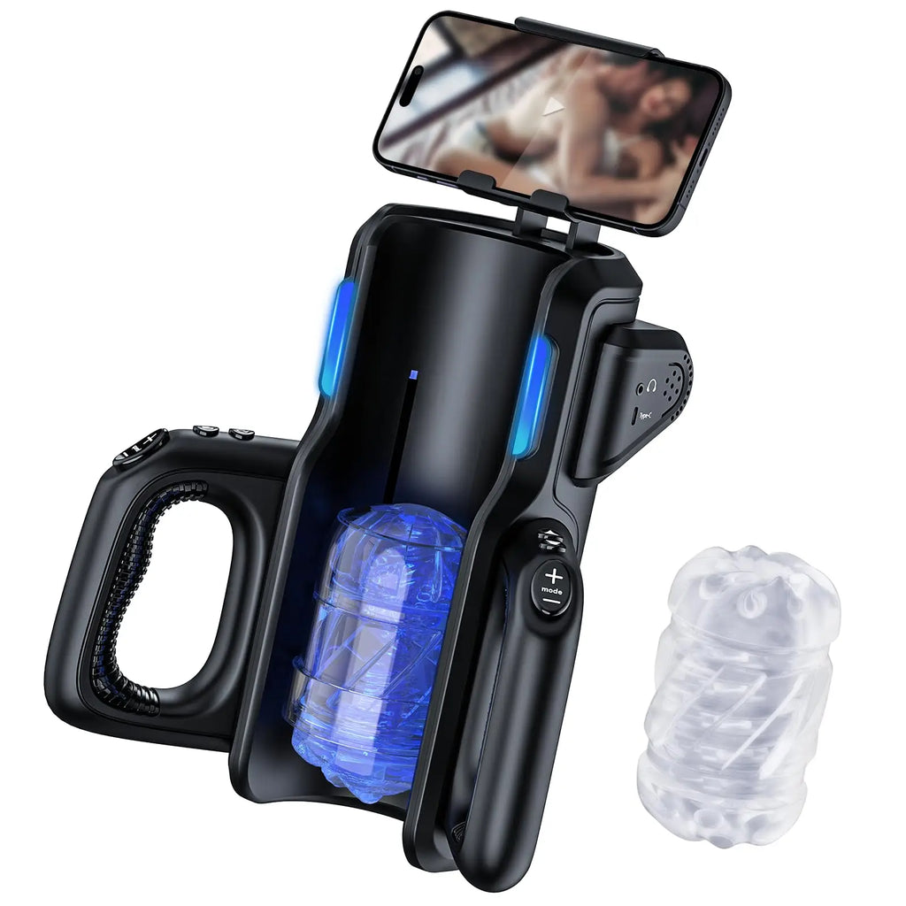 Leten High Speed Piston Stroker Automatischer Masturbator für Männer mit teleskopischem Vagina und starker Saugkraft