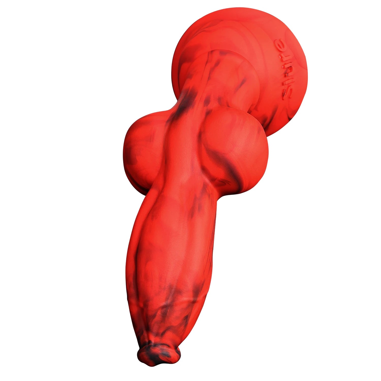 Realistischer Dildo im Hunde-Stil mit großem Knoten – Anal-Dildo aus Silikon für Prostata- und extremen Genuss
