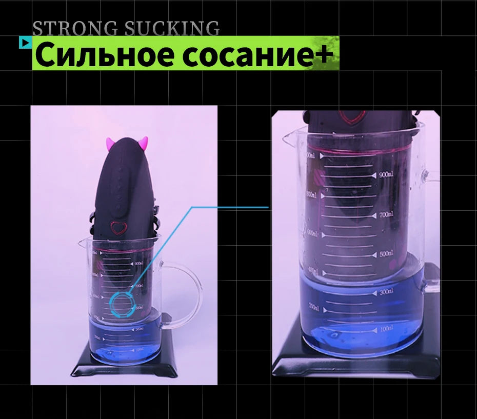 Männlicher Penisstimulator mit 9 Vibrations-, Rotations- und Saugmodi – Automatisches Massagegerät für intensive Lust