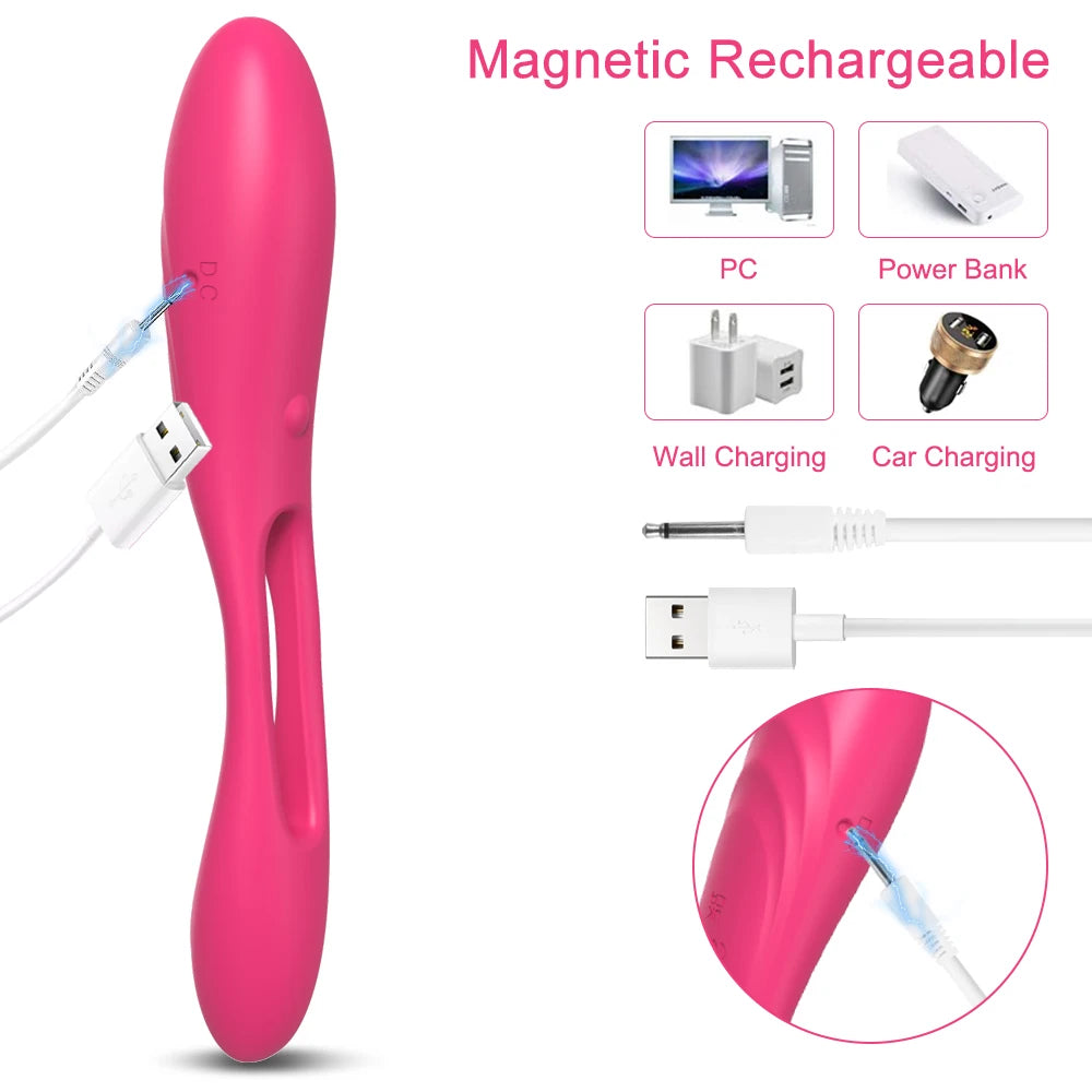 Varita Mágica Vibradora Potente Sex Machine - Succionador de Clítoris y Masajeador para Mujeres con 9 Modos Intensos