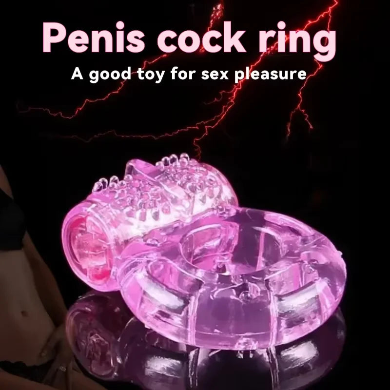 Vibrierender Penisring Vibrator Silikon Penisring mit Klitorisstimulator Intime Sexspielzeuge Männer Langanhaltende Stärkere Vibratoren Ring