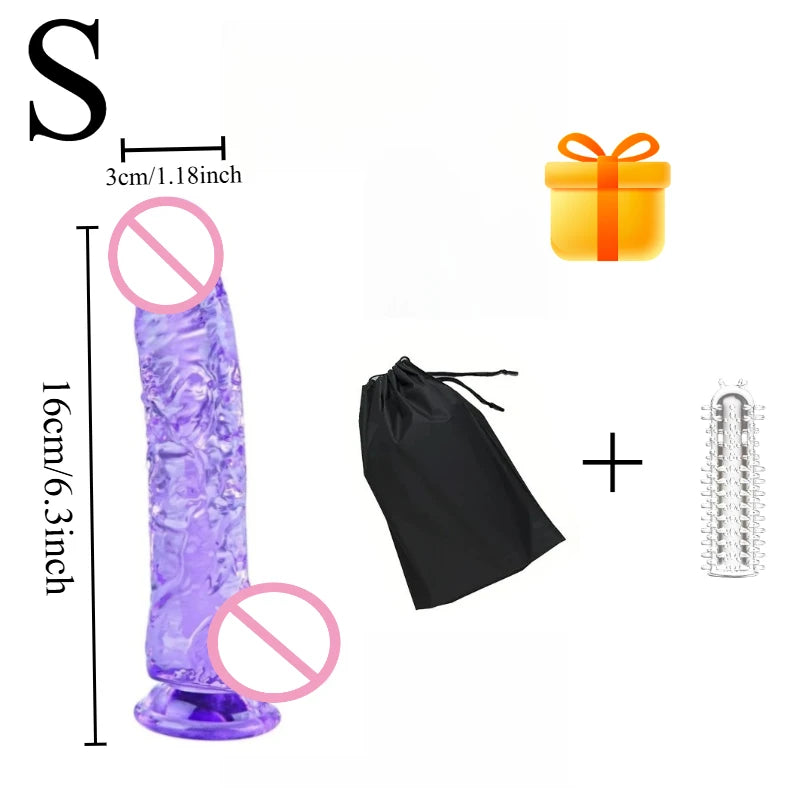 Realistischer Riesen-Dildo mit Saugnapf und Hoden – realistisches Sexspielzeug für intensives Vergnügen