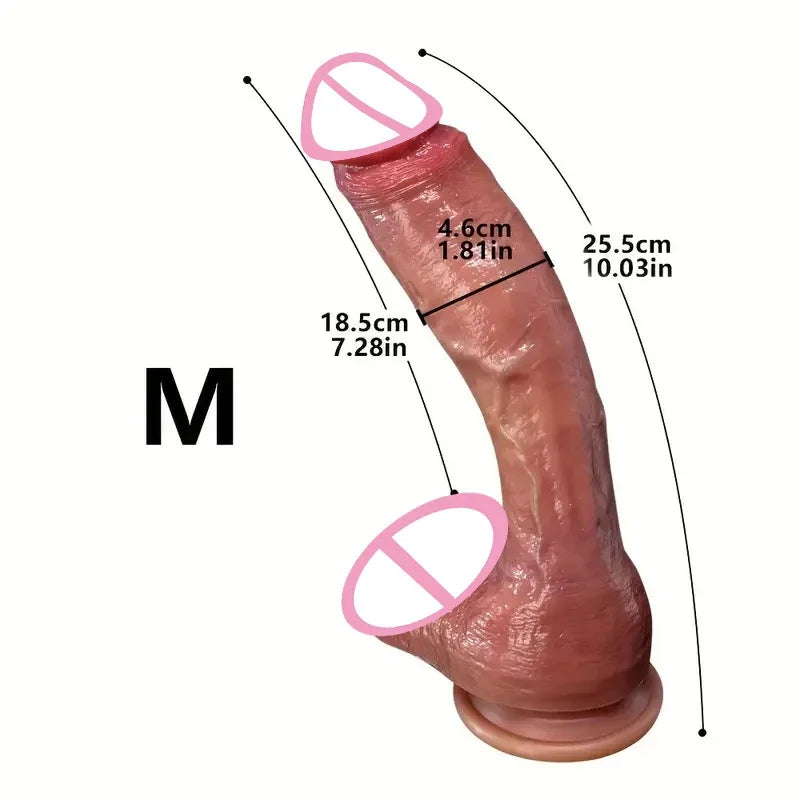 Riesiger, übergroßer realistischer Dildo – Enormer Dildo für tiefe Penetration und extremes Vergnügen