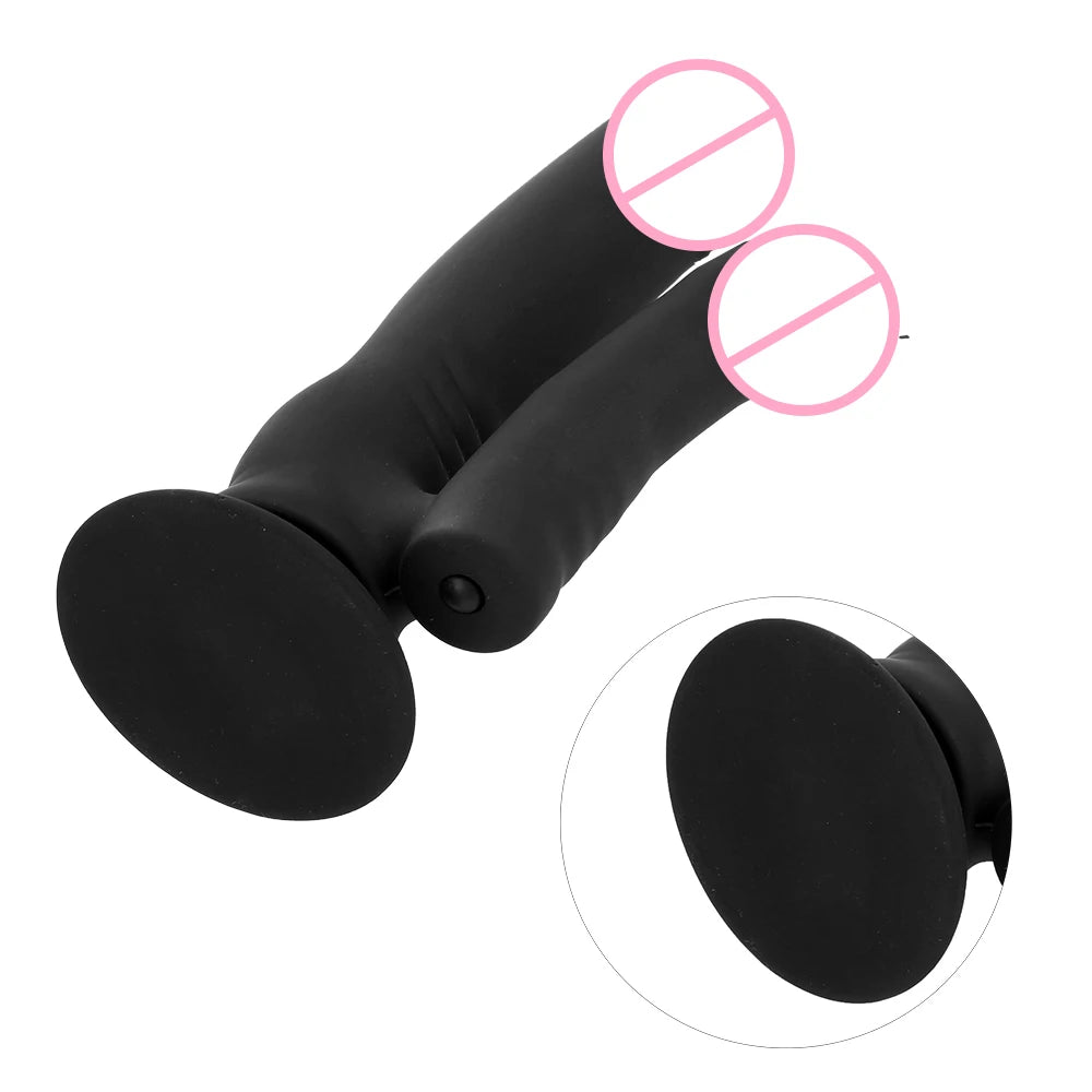 Vibrators Silicone Waterproof Vagina Clitoris Massager Lesbian Dildo Butt Plug Sex Toys for Women Female Double Dildo