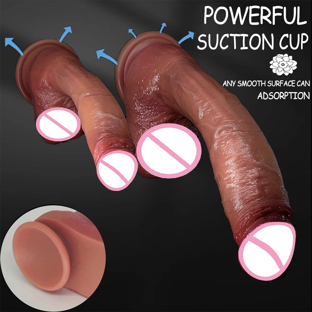 Riesiger, übergroßer realistischer Dildo – Enormer Dildo für tiefe Penetration und extremes Vergnügen