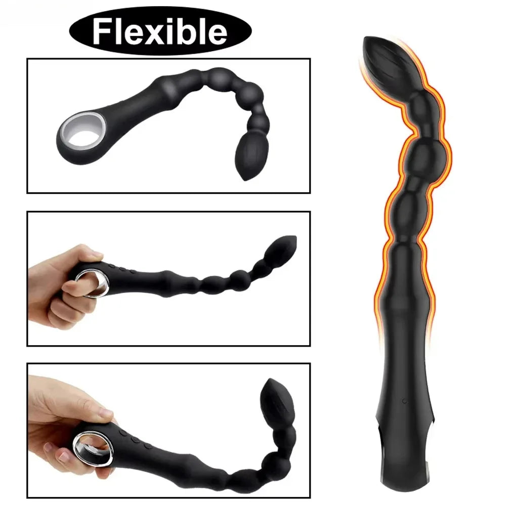 Beheizbarer Analplug aus weichem Silikon – Analstimulator mit Wärme zur Prostata- und Analfreudenmassage