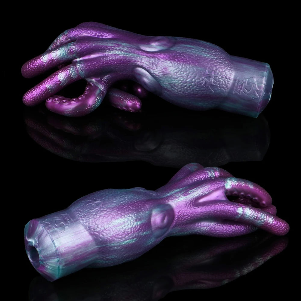 Männer-Masturbator Oktopus Fantasie mit Tentakeln – Silikon-Stroker mit Saugkanal und Stimulation