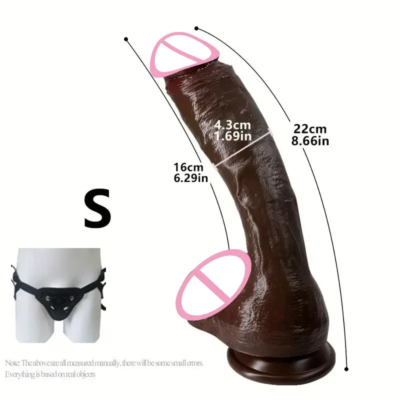 Riesiger, übergroßer realistischer Dildo – Enormer Dildo für tiefe Penetration und extremes Vergnügen