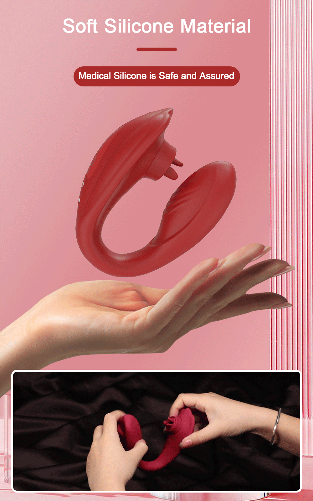 Zauberstab Vibrator Leistungsstarke Sexmaschine - Klitoris-Sauger und Massagegerät für Frauen mit 9 Intensiven Modi
