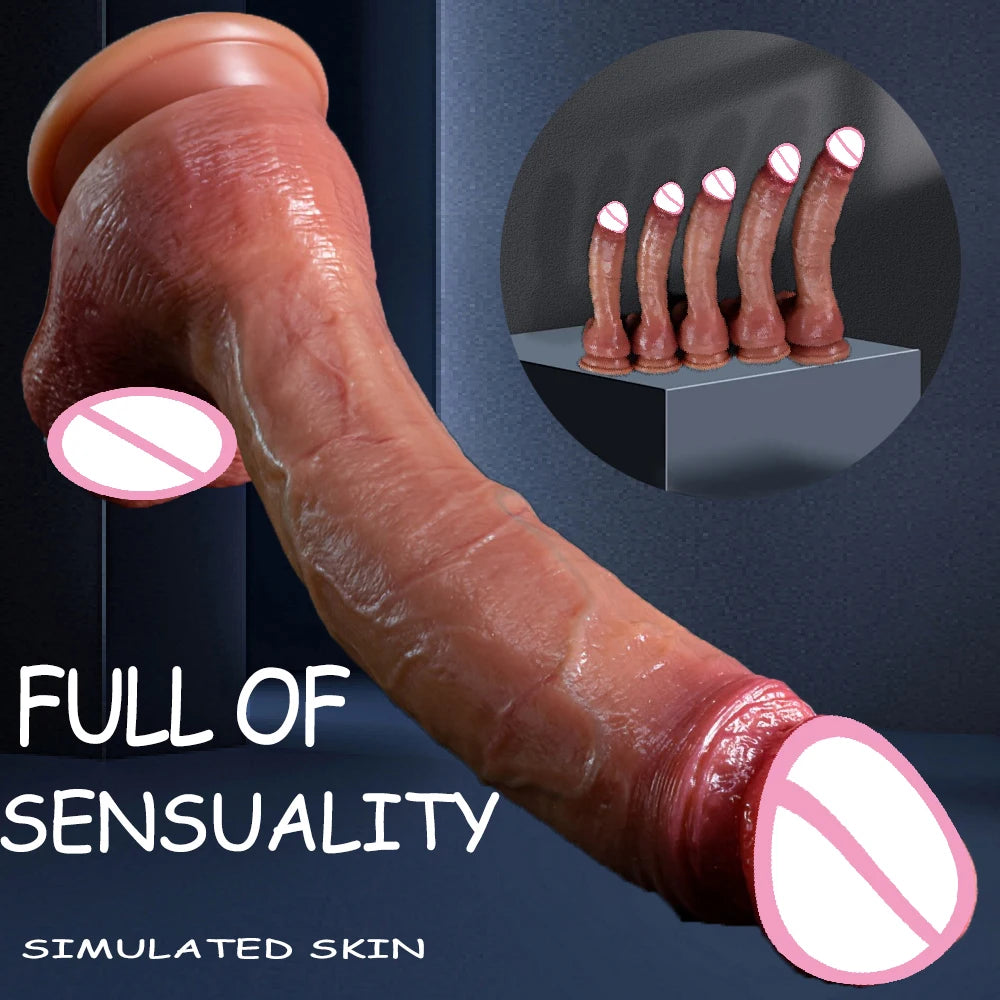 Riesiger, übergroßer realistischer Dildo – Enormer Dildo für tiefe Penetration und extremes Vergnügen