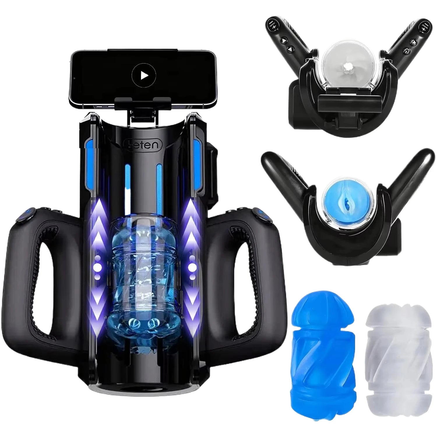 Leten High Speed Piston Stroker Automatischer Masturbator für Männer mit teleskopischem Vagina und starker Saugkraft