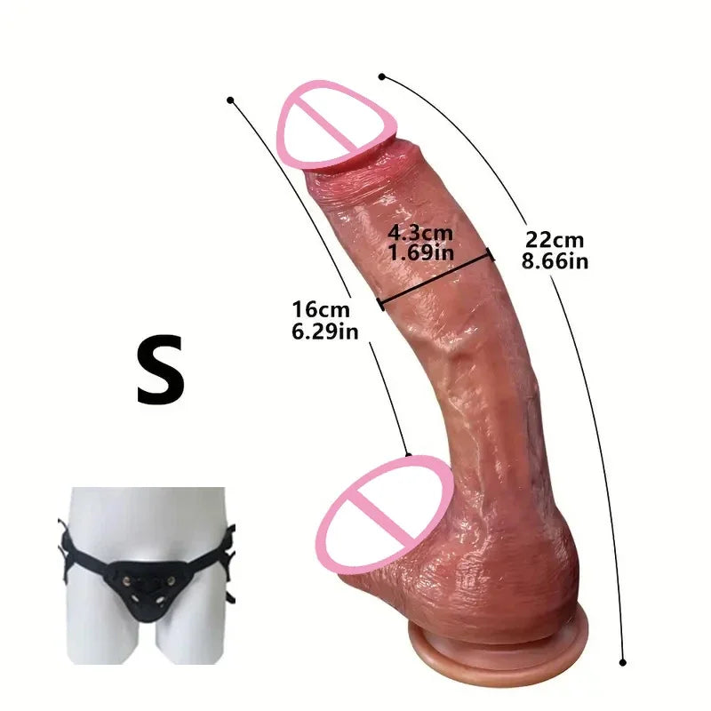 Riesiger, übergroßer realistischer Dildo – Enormer Dildo für tiefe Penetration und extremes Vergnügen