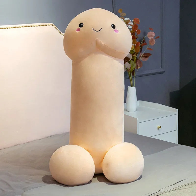 Peluche Divertido de Pene Gigante Suave - Cojín Realista Stuffed Plush para Regalos Picantes y Decoración