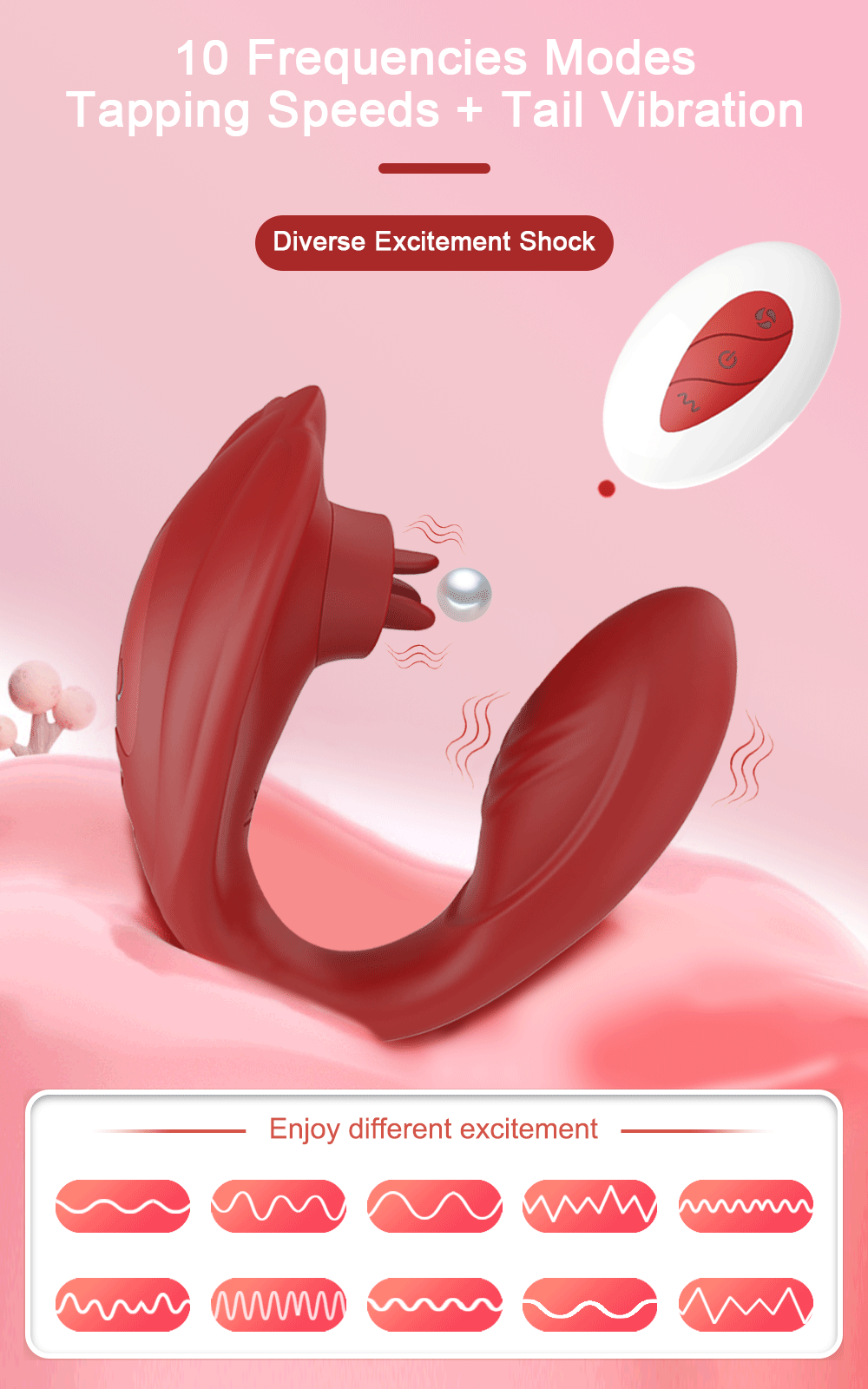 Zauberstab Vibrator Leistungsstarke Sexmaschine - Klitoris-Sauger und Massagegerät für Frauen mit 9 Intensiven Modi