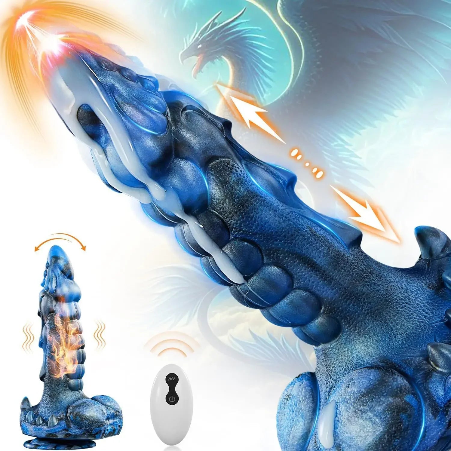 Männlicher Masturbator mit kabelloser Fernbedienung aus Flüssigsilikon – Vibrationshülle für den Penis