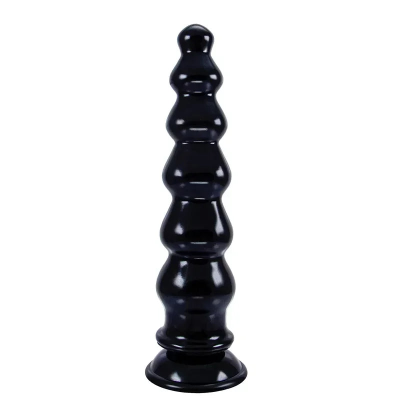Set de Plugs Anal Gigantes con Cuentas - Anal Beads de PVC para Placer Anal Extremo y Estimulación Prostática