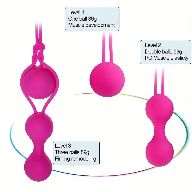 Sicherer Silikon Smart Ball Vibrator Kegel-Kugeln Ben Wa Ball Vagina straffen Trainingsgerät Sexspielzeug für Frauen Vaginal Geisha Ball