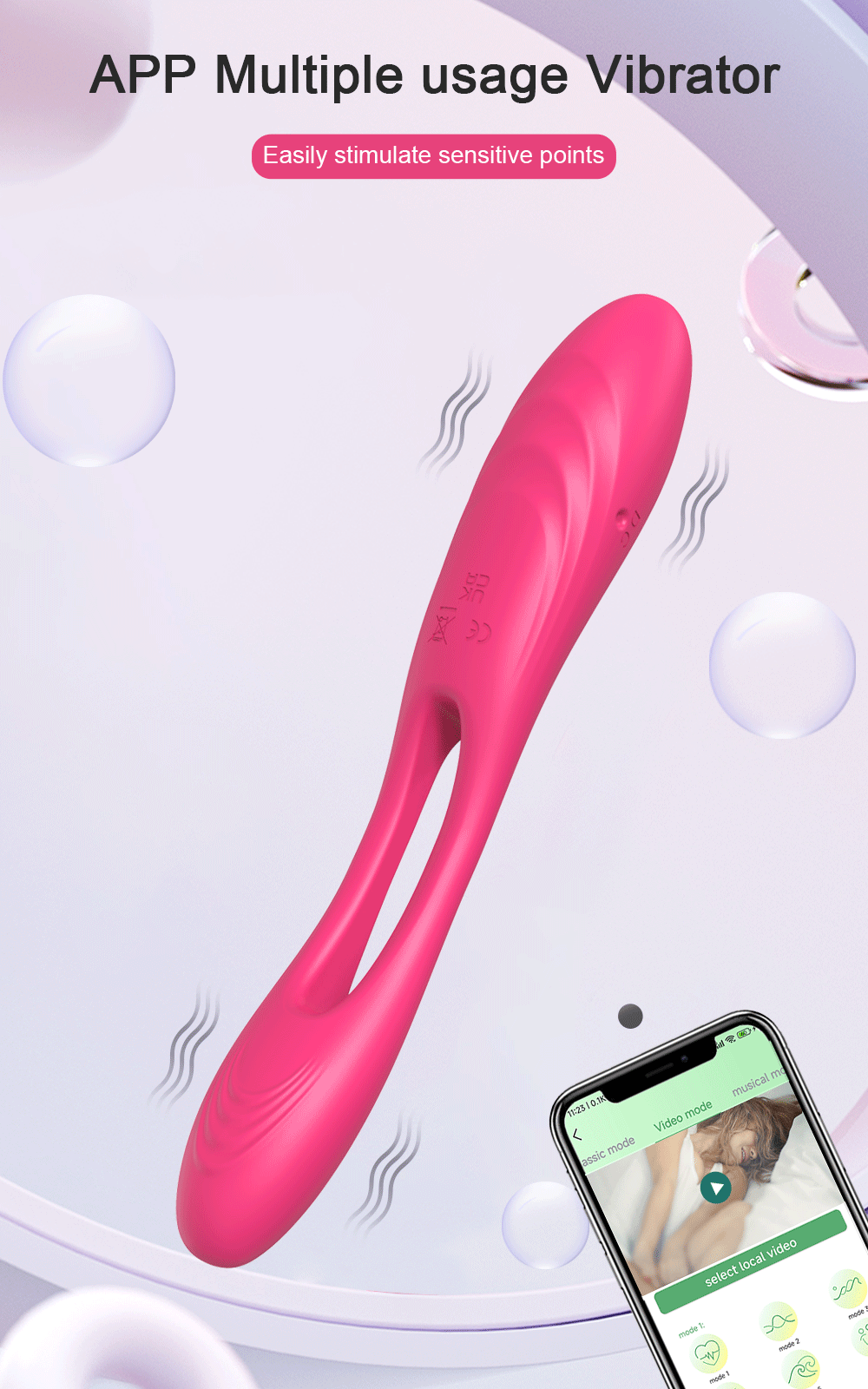 Zauberstab Vibrator Leistungsstarke Sexmaschine - Klitoris-Sauger und Massagegerät für Frauen mit 9 Intensiven Modi