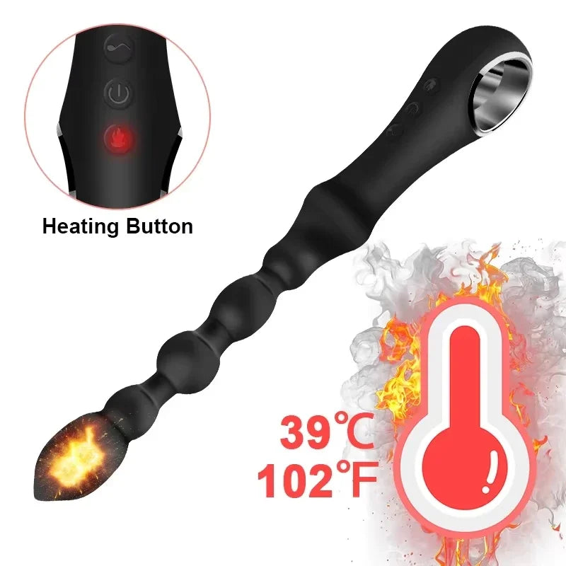 Beheizbarer Analplug aus weichem Silikon – Analstimulator mit Wärme zur Prostata- und Analfreudenmassage